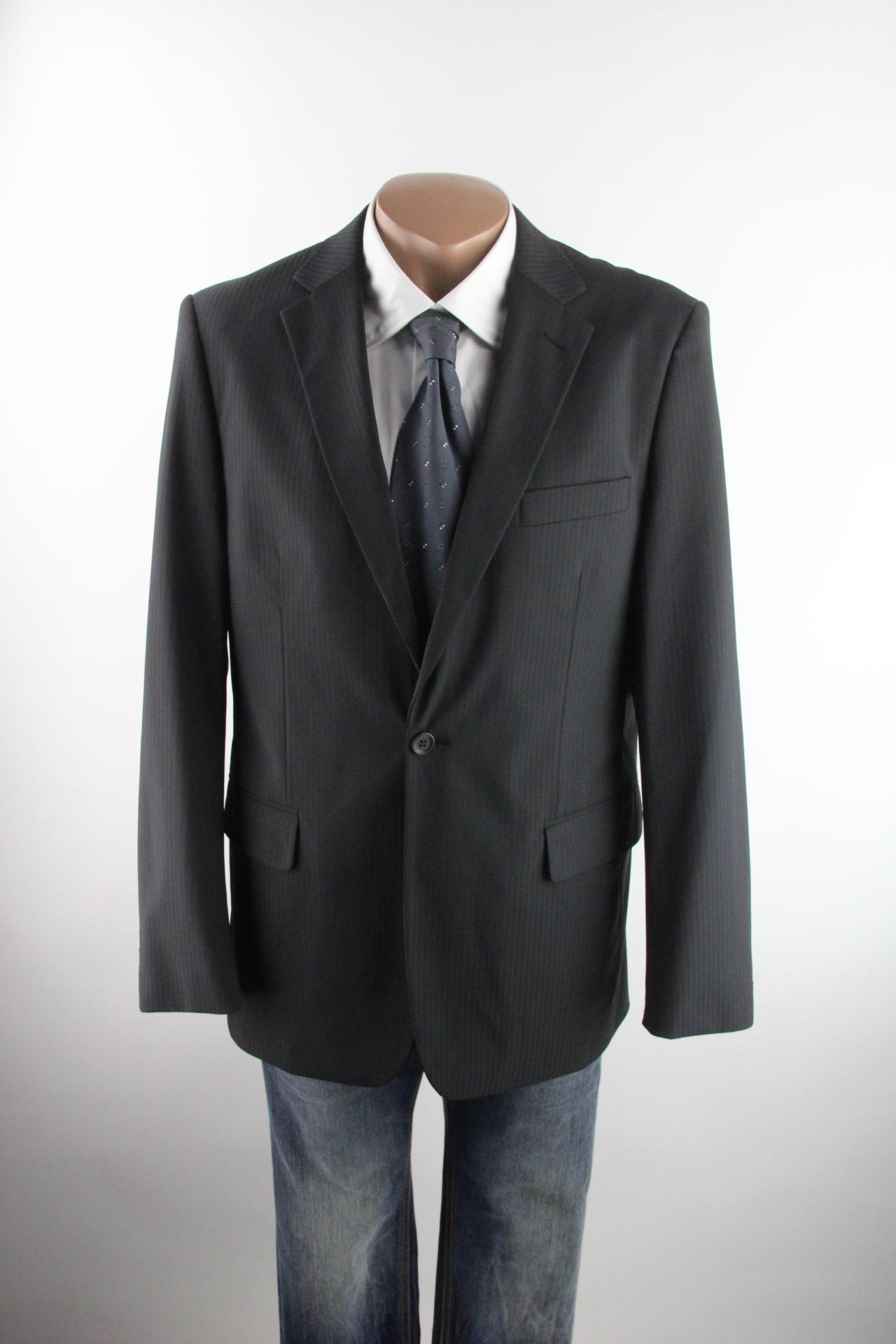 Clockhouse Slim Fit Nadelstreifen Sakko Gr 50 M Schwarz 1 Knopf Top Zustand Ebay