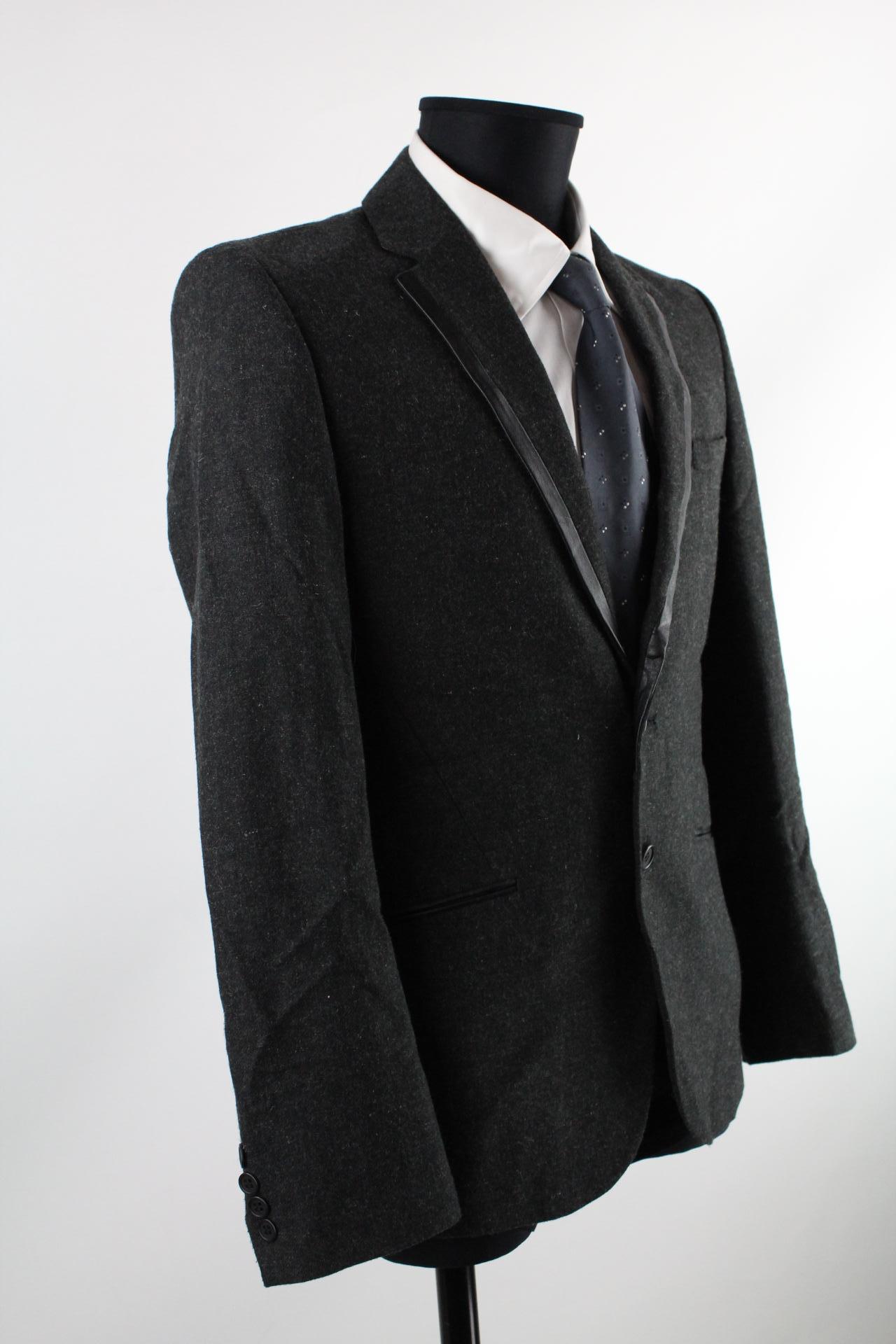 H&M Herren-Sakko grauschwarz Größe 50