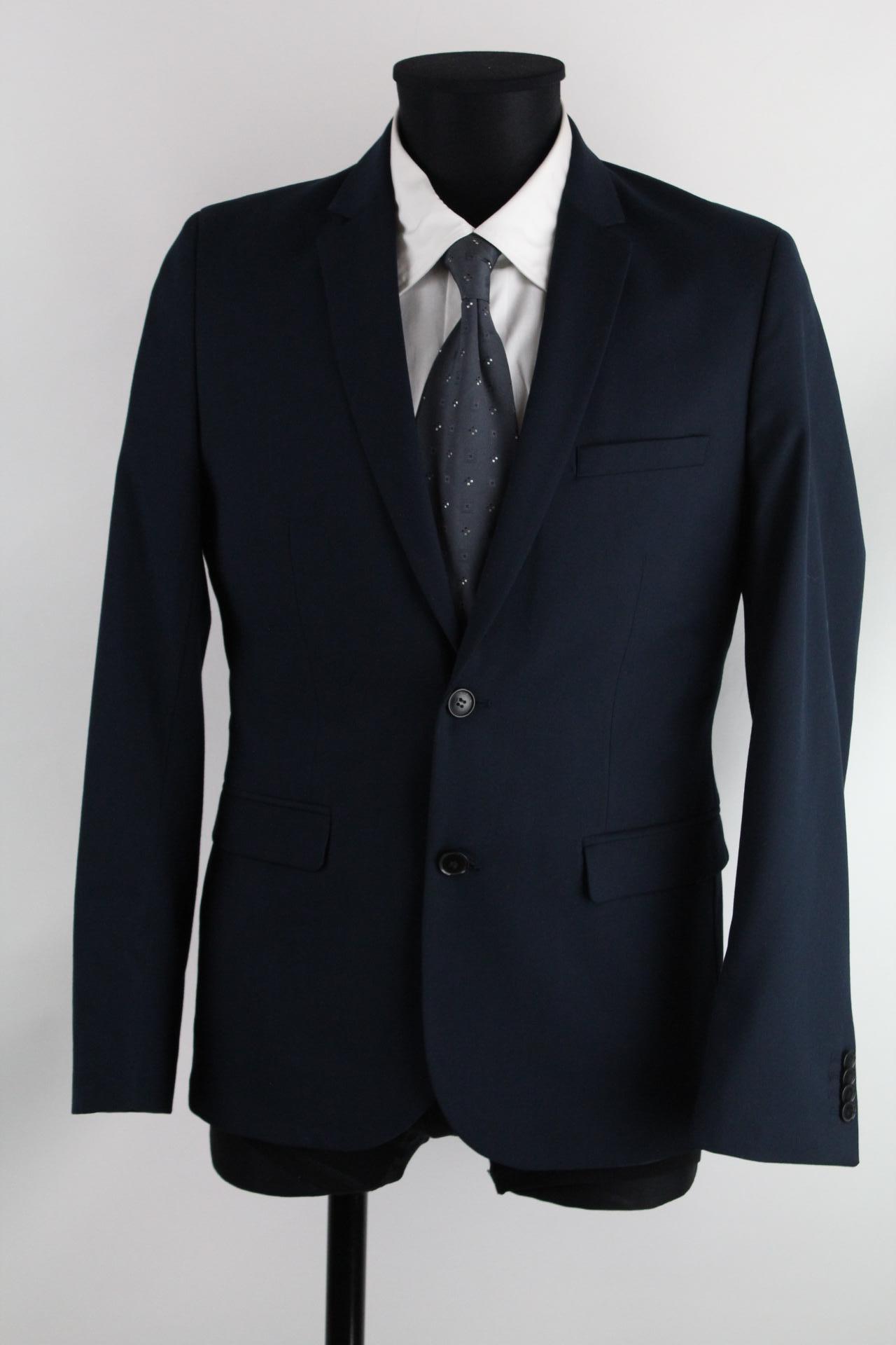 H&M Herren-Sakko blau Größe 48