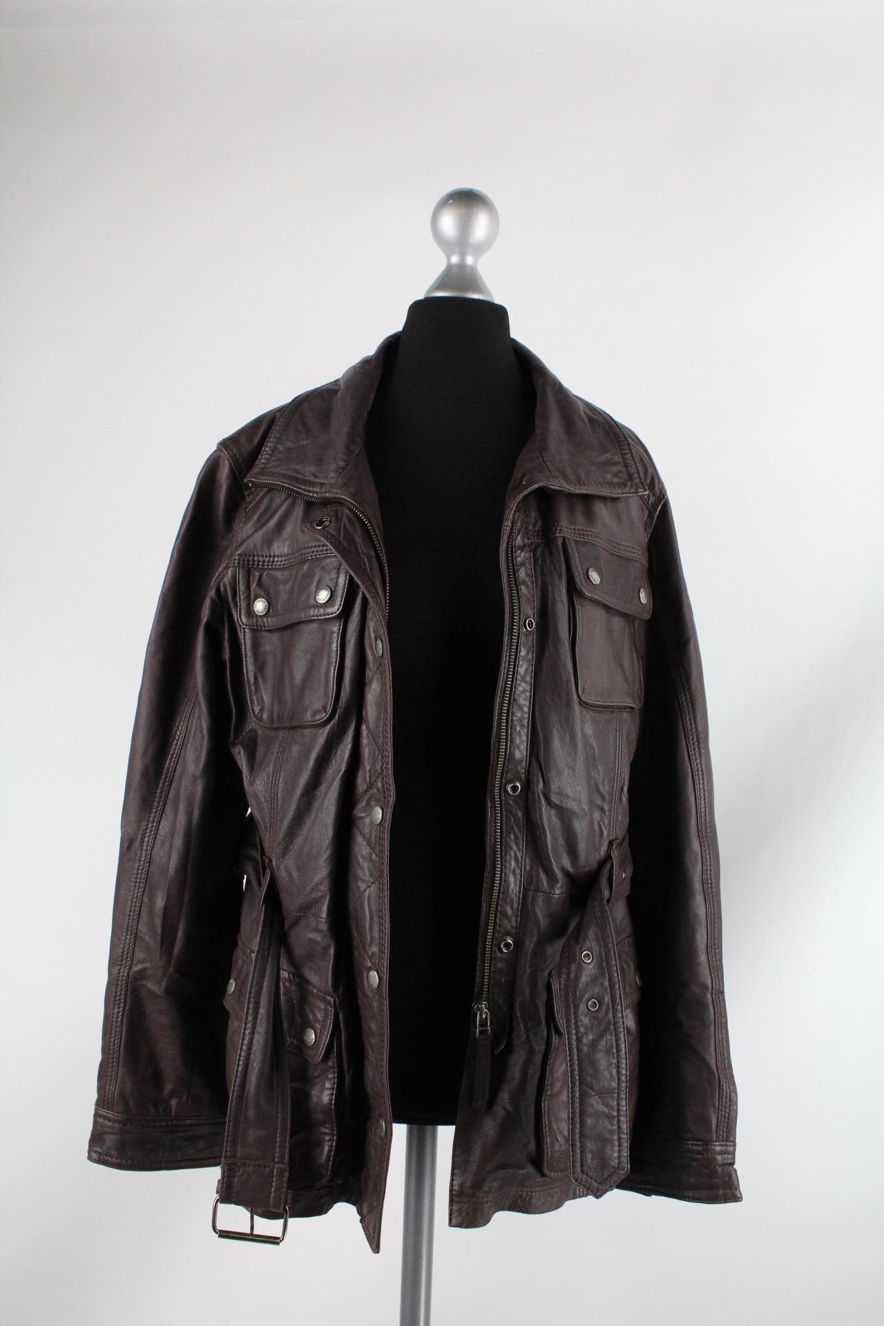Oakwood Damen-Lederjacke braun Größe L