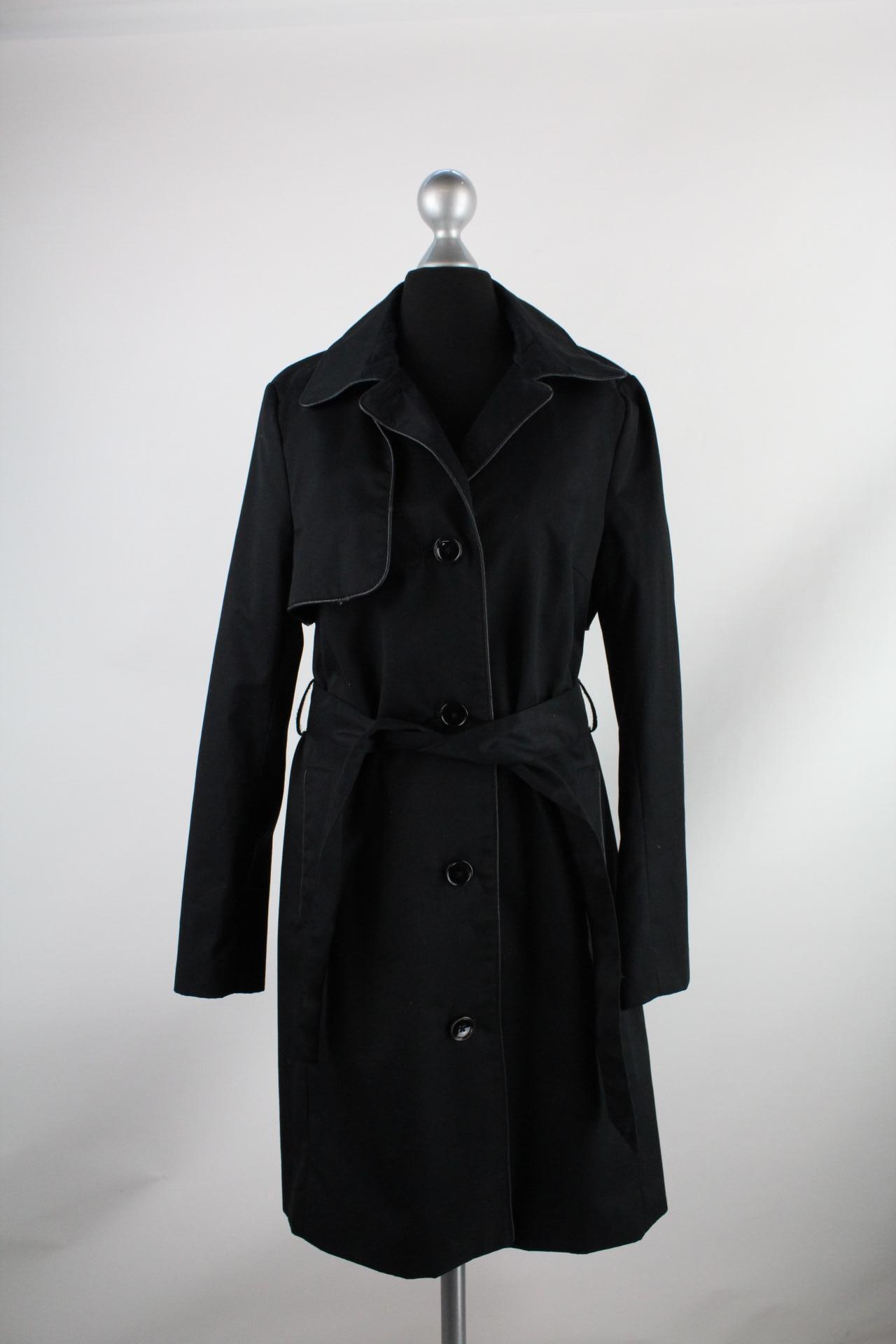 H&M Damen-Mantel schwarz Größe 38