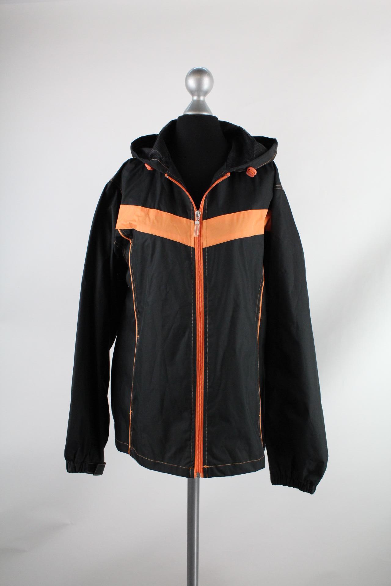X-Mail Damen-Jacke schwarz/orange Größe L