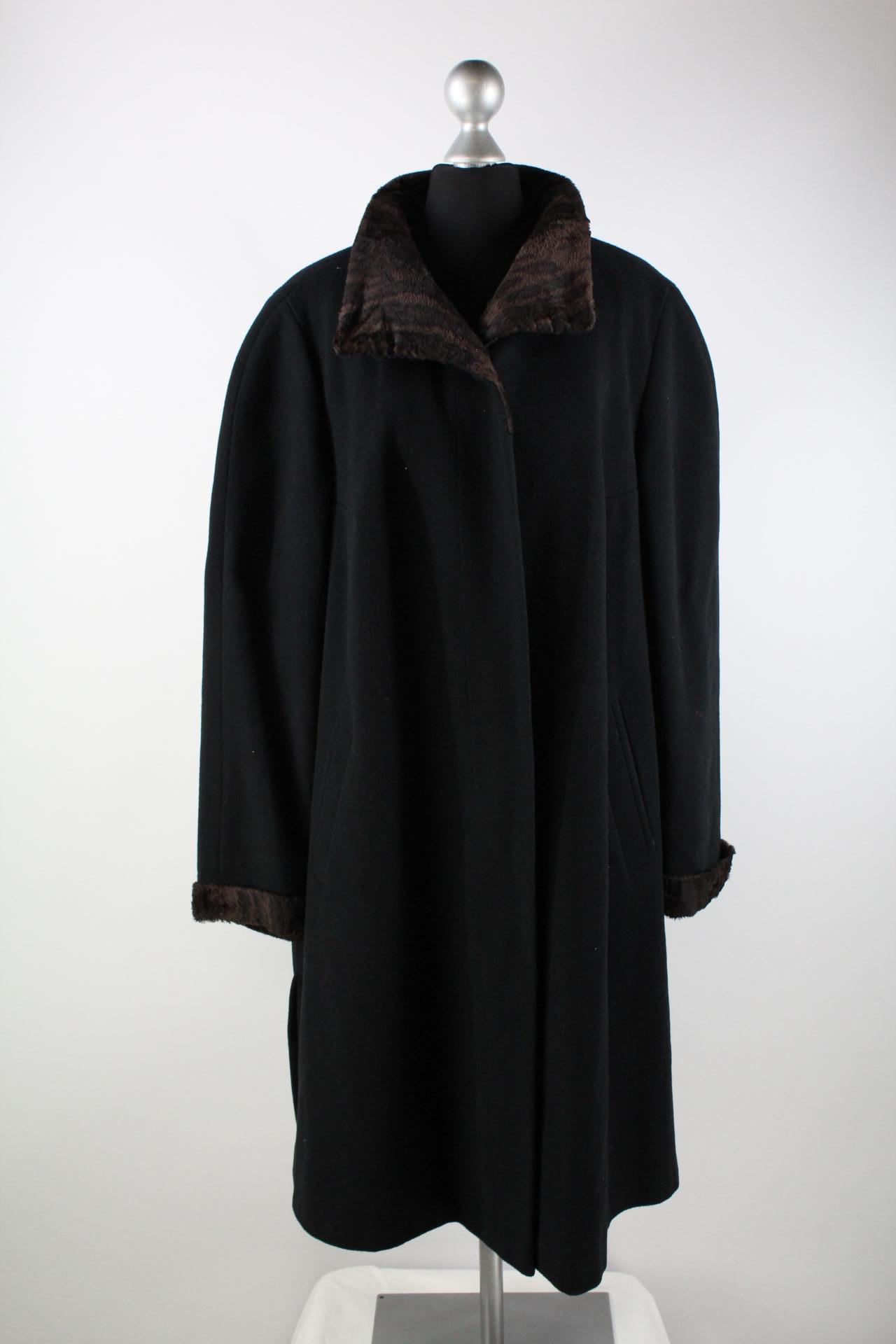 Marcona Damen-Mantel schwarz Größe 46