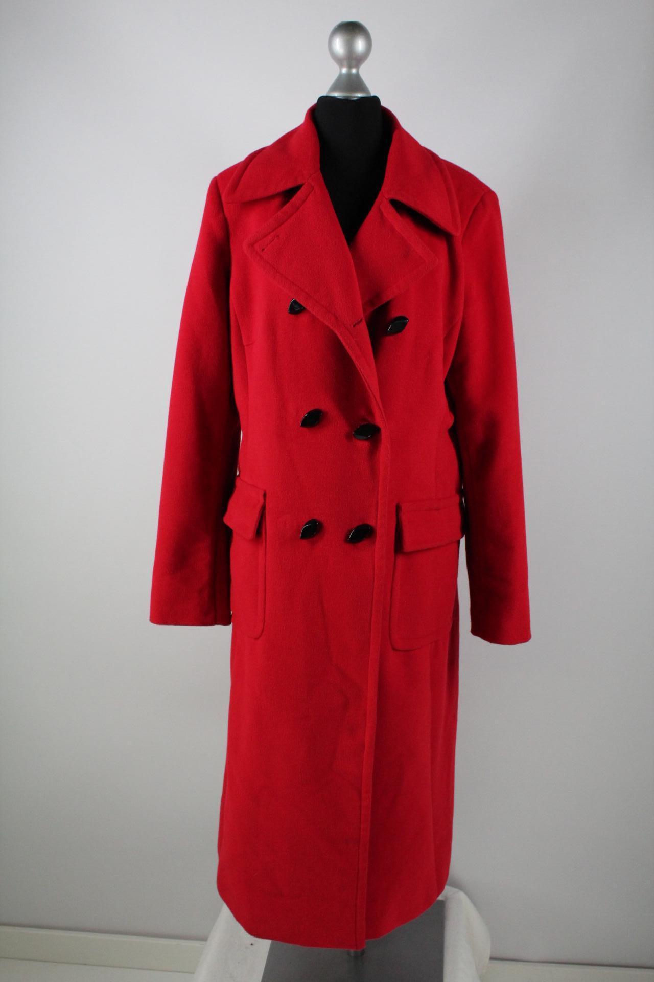 Anne L. Damen-Mantel rot Größe 38