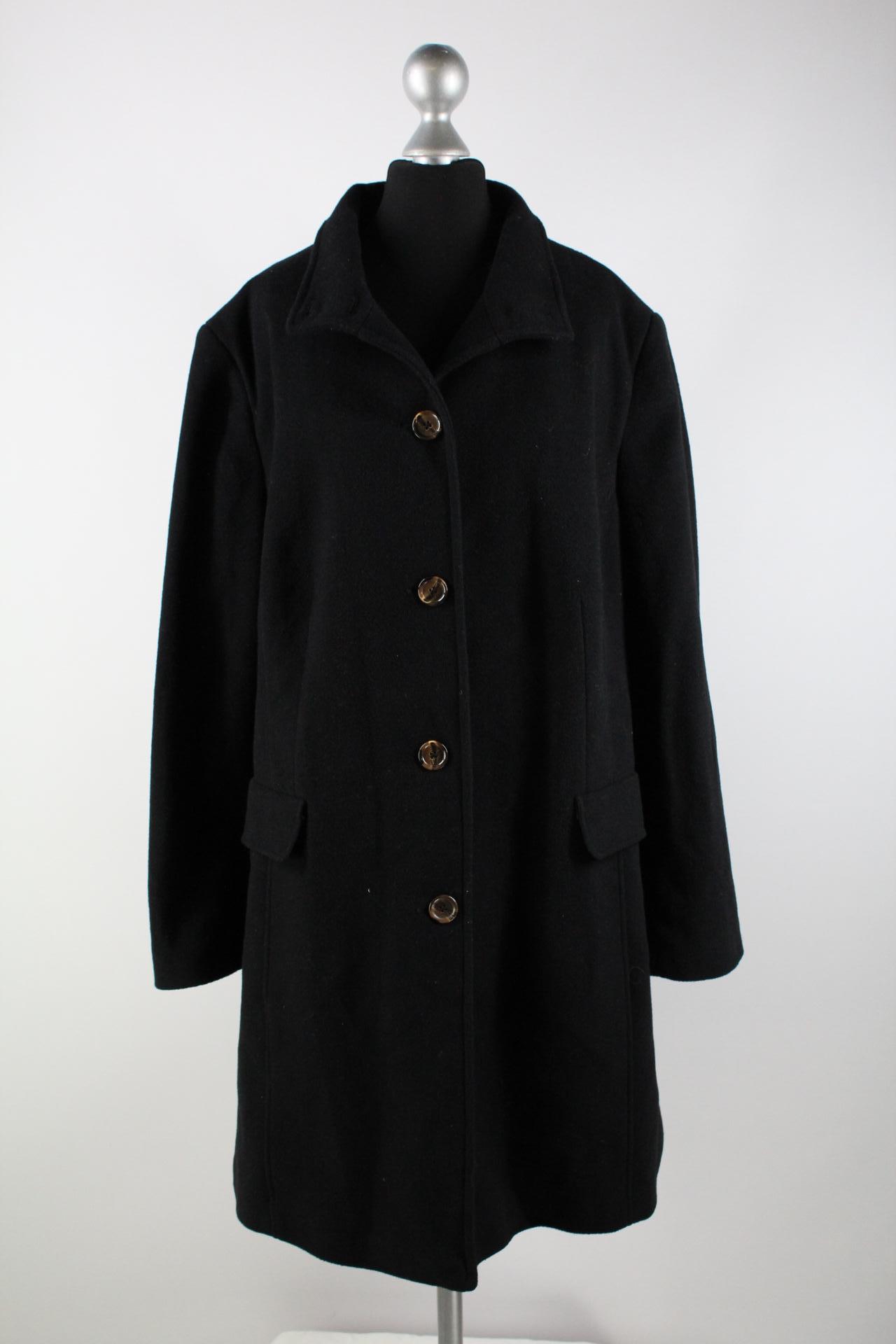 Emanuele Vittoriano Damen-Mantel schwarz Größe 48