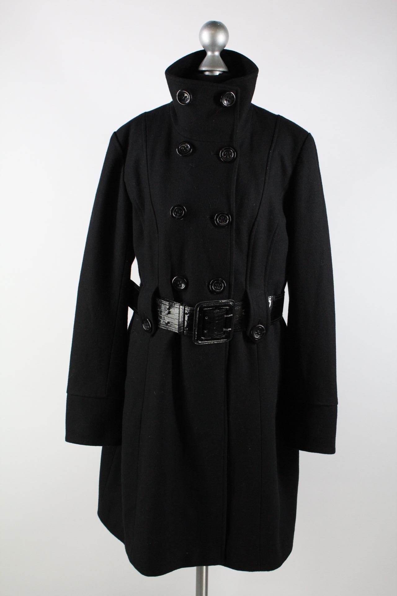 Yessica Damen-Mantel schwarz Größe 40
