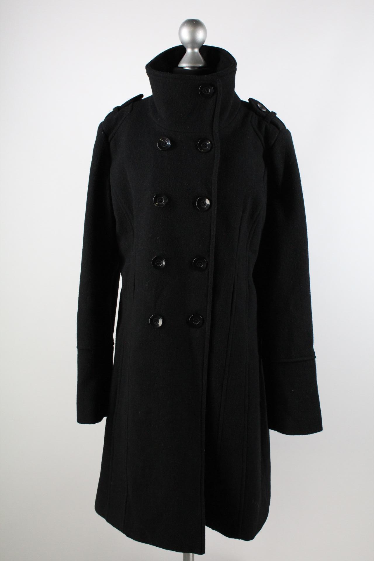 Flame Damen-Mantel schwarz Größe M