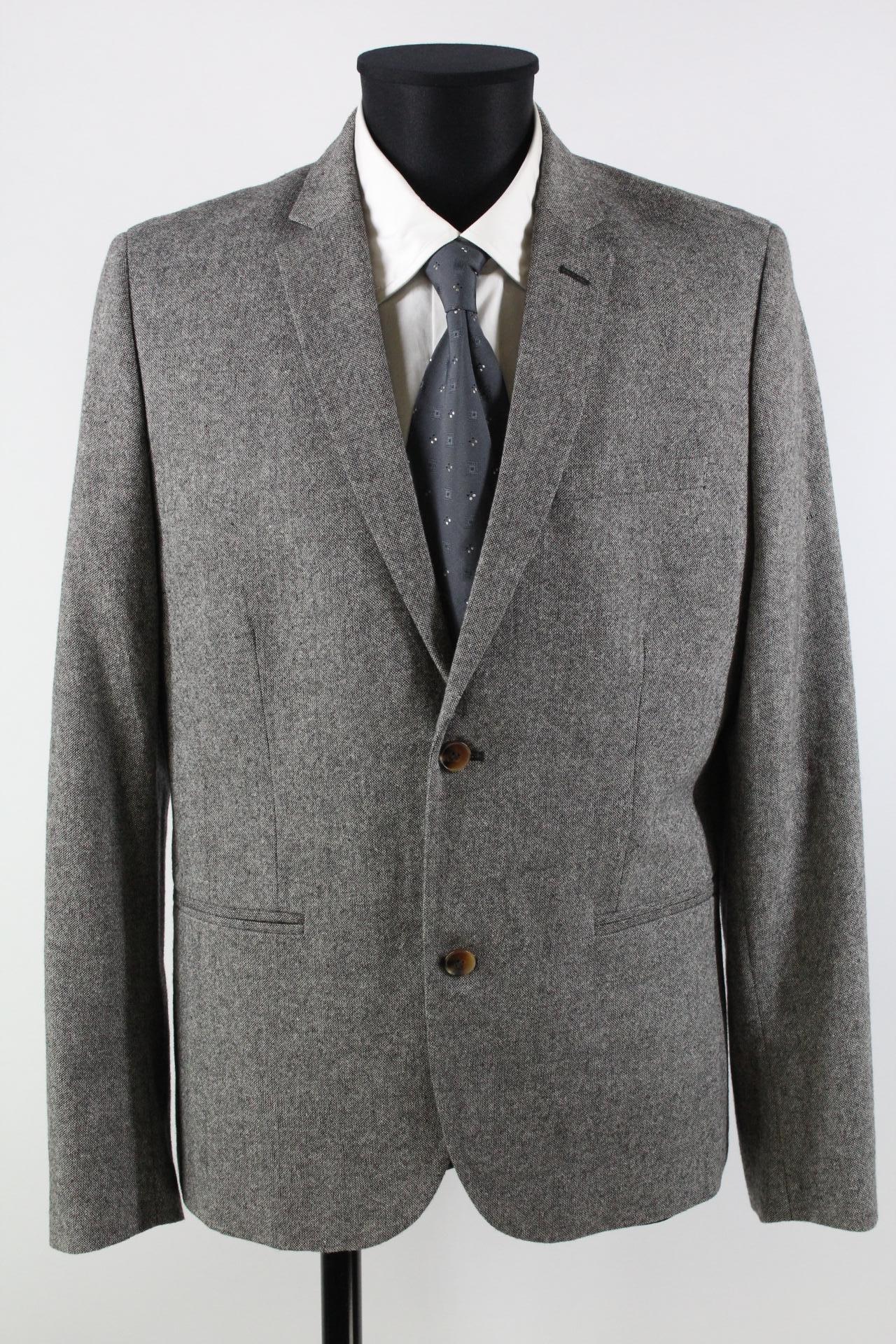 H&M Tweed-Sakko grau Größe 54