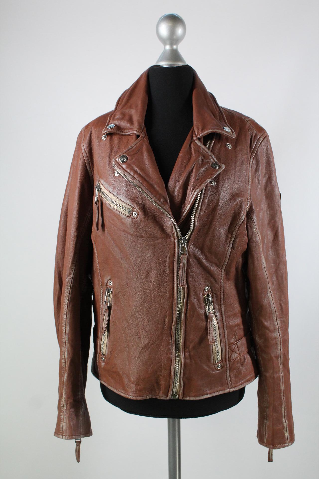 Gipsy Damen-Lederjacke braun Größe L