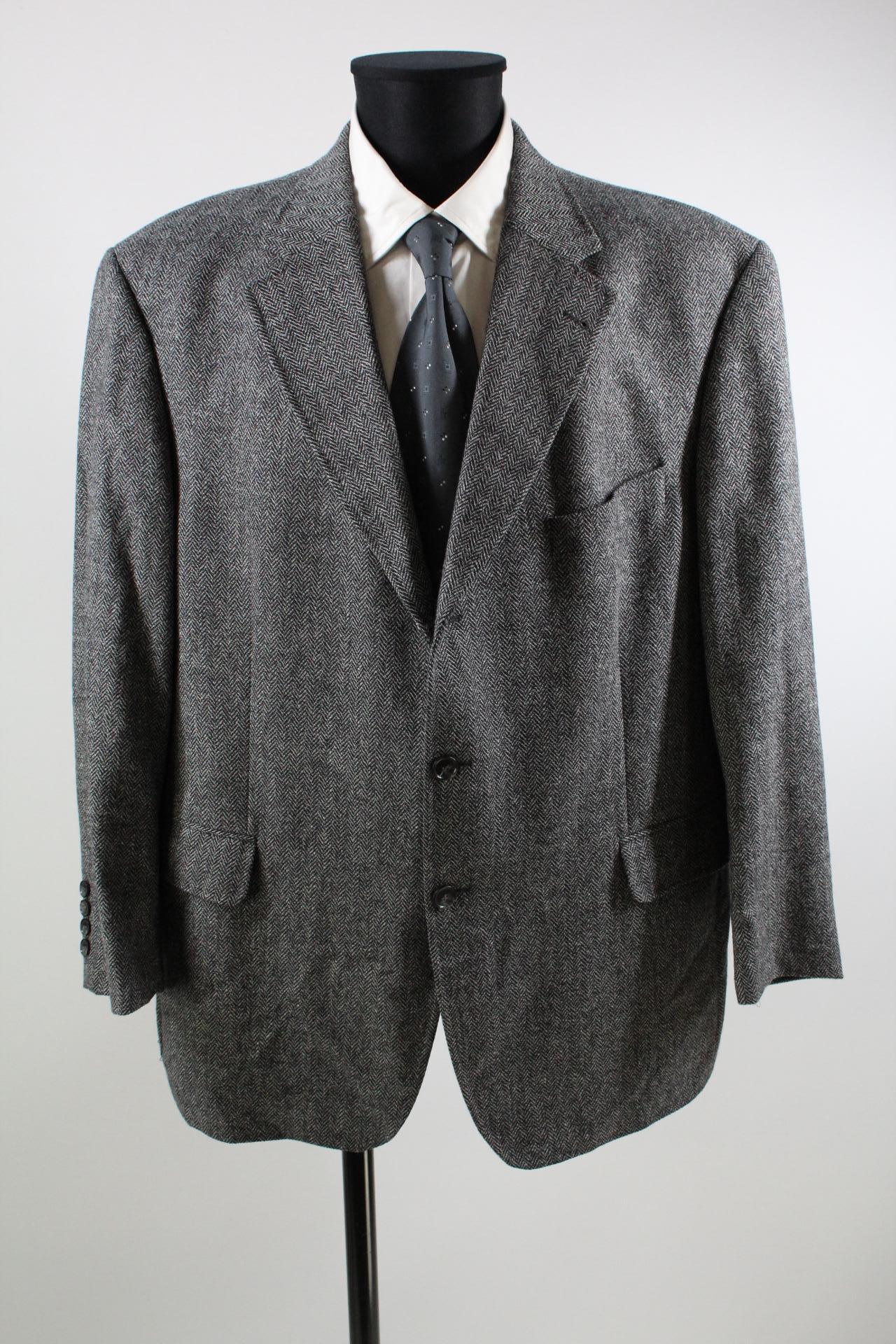 Atelier Torino Tweed-Sakko schwarz/weiß Größe 28