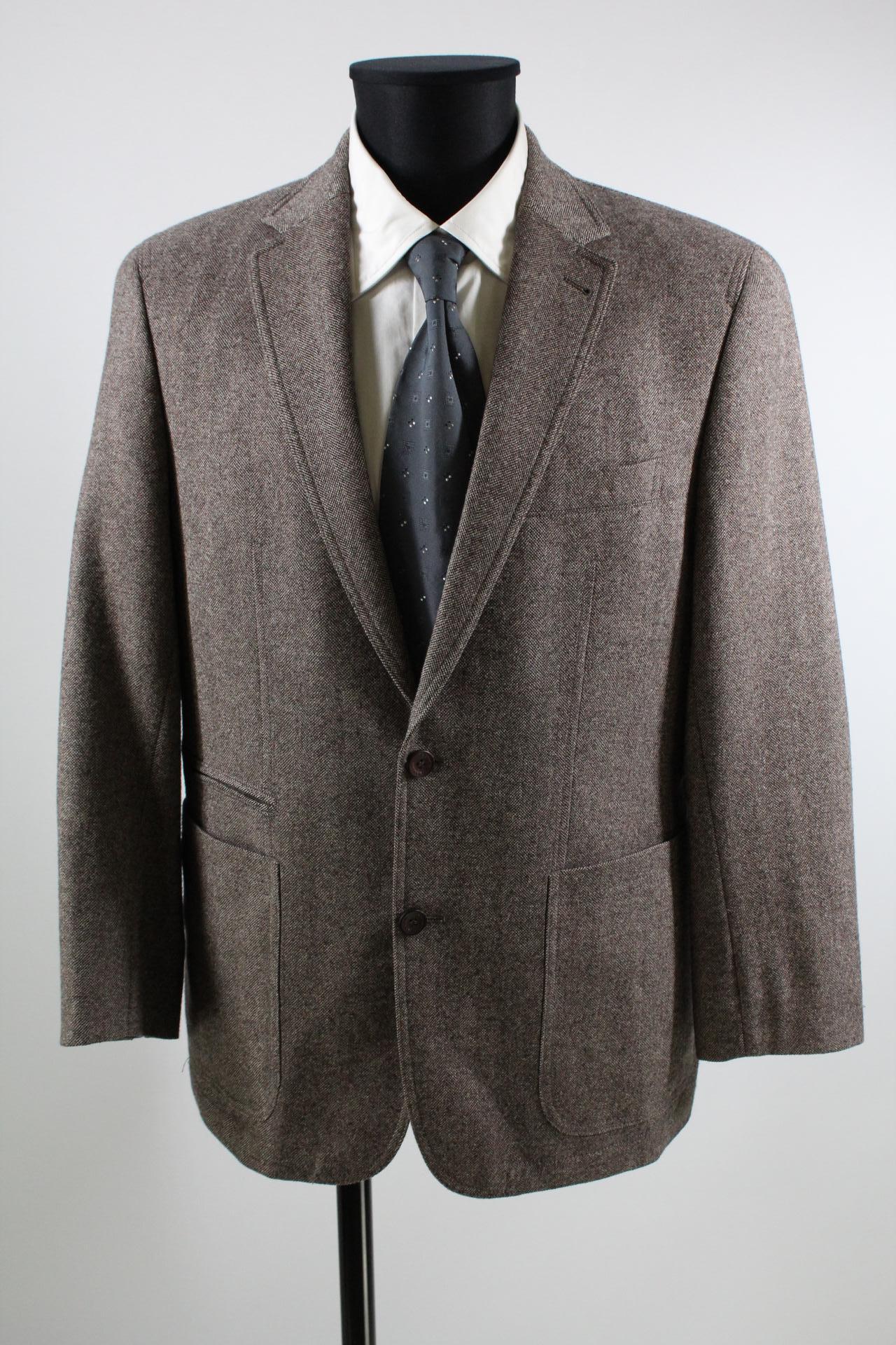 Mario Barutti Tweed-Sakko braun/beige Größe 48
