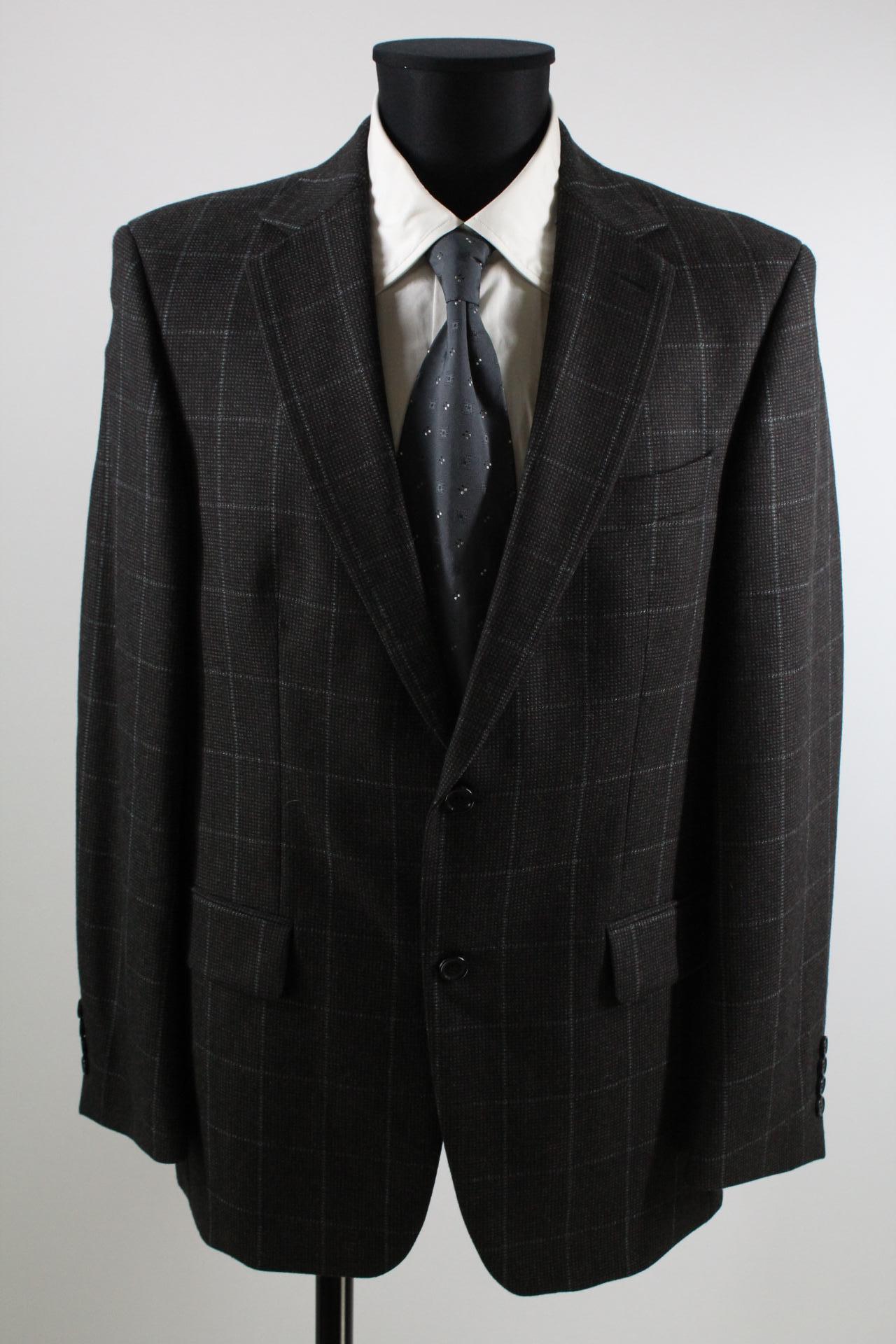 Pierre Cardin Tweed-Sakko schwarz/blau Größe 50
