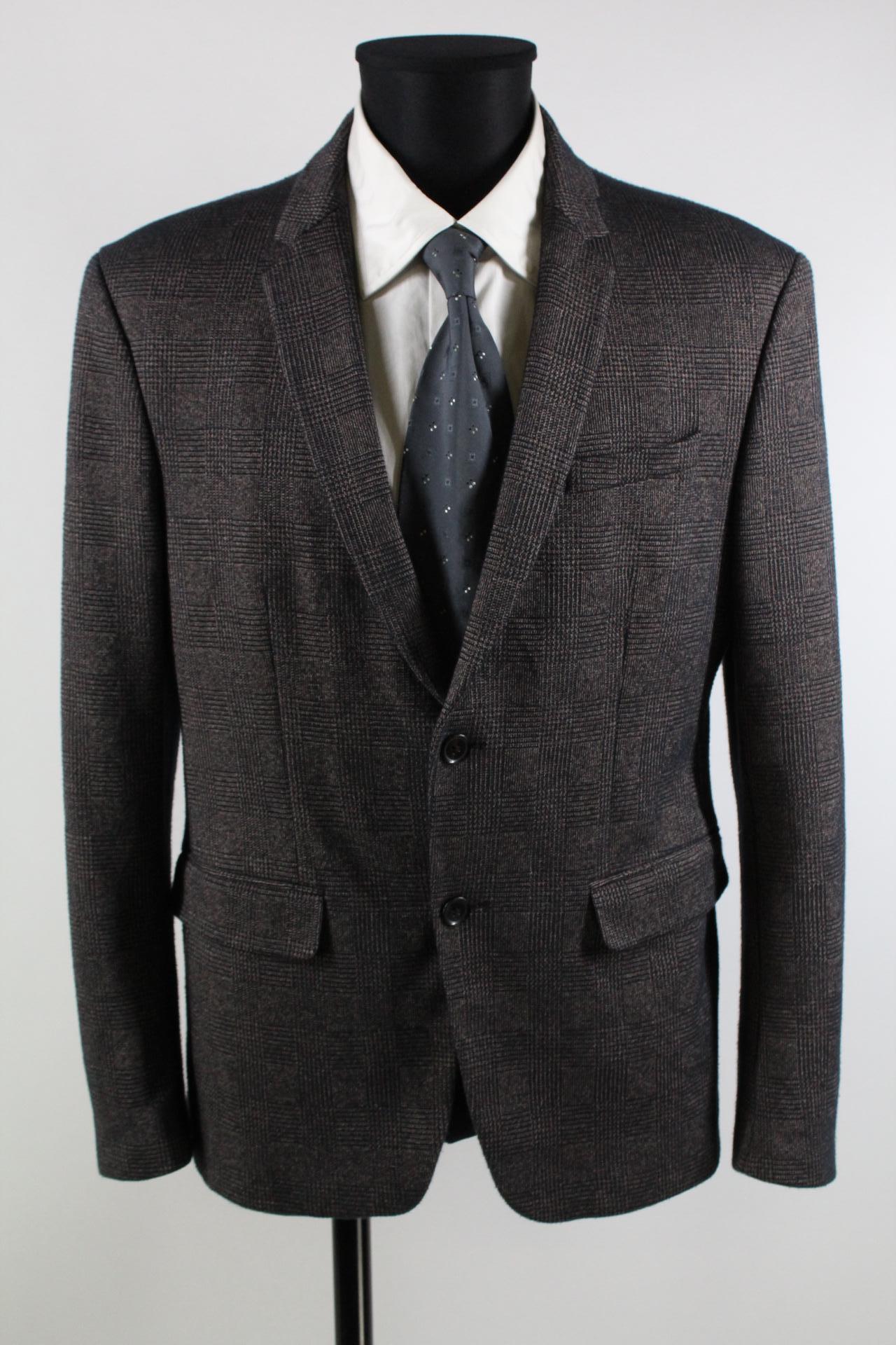 Zara Tweed-Sakko braun/blau Größe 52