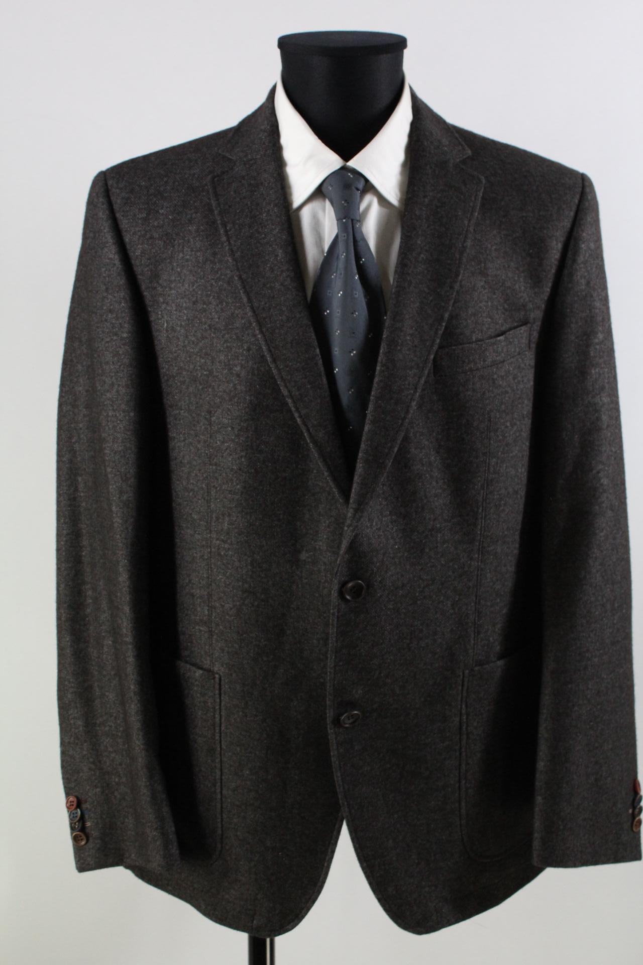 Carl Gross Tweed-Sakko braungrau Größe 54