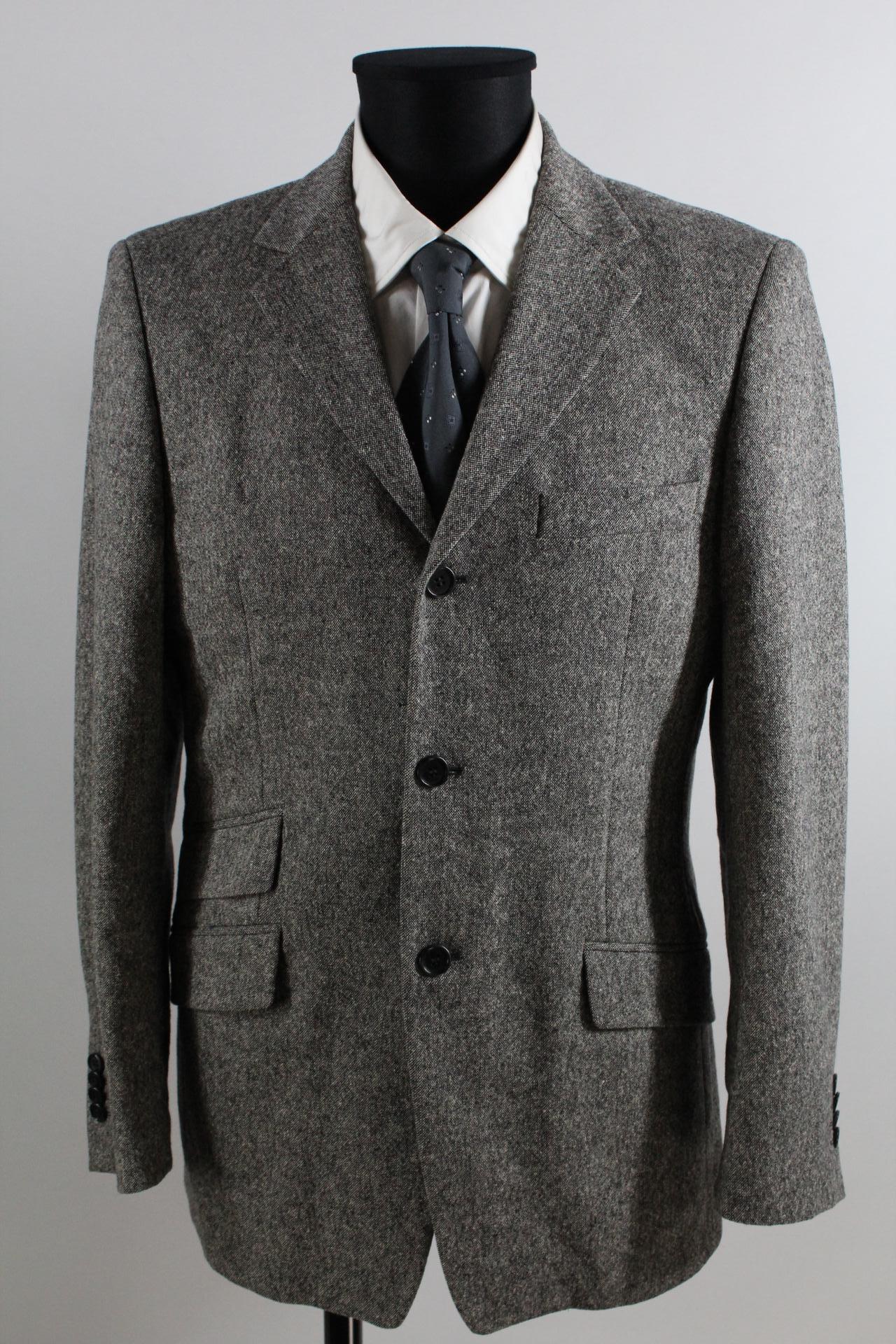 Zara Man Tweed-Sakko grau Größe 50
