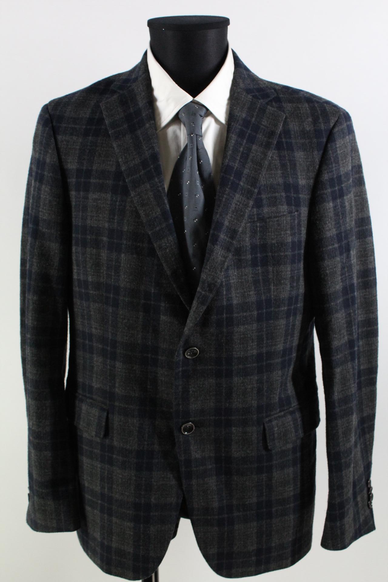 Tommy Hilfiger Tailored Tweed-Sakko grau/blau Größe 50