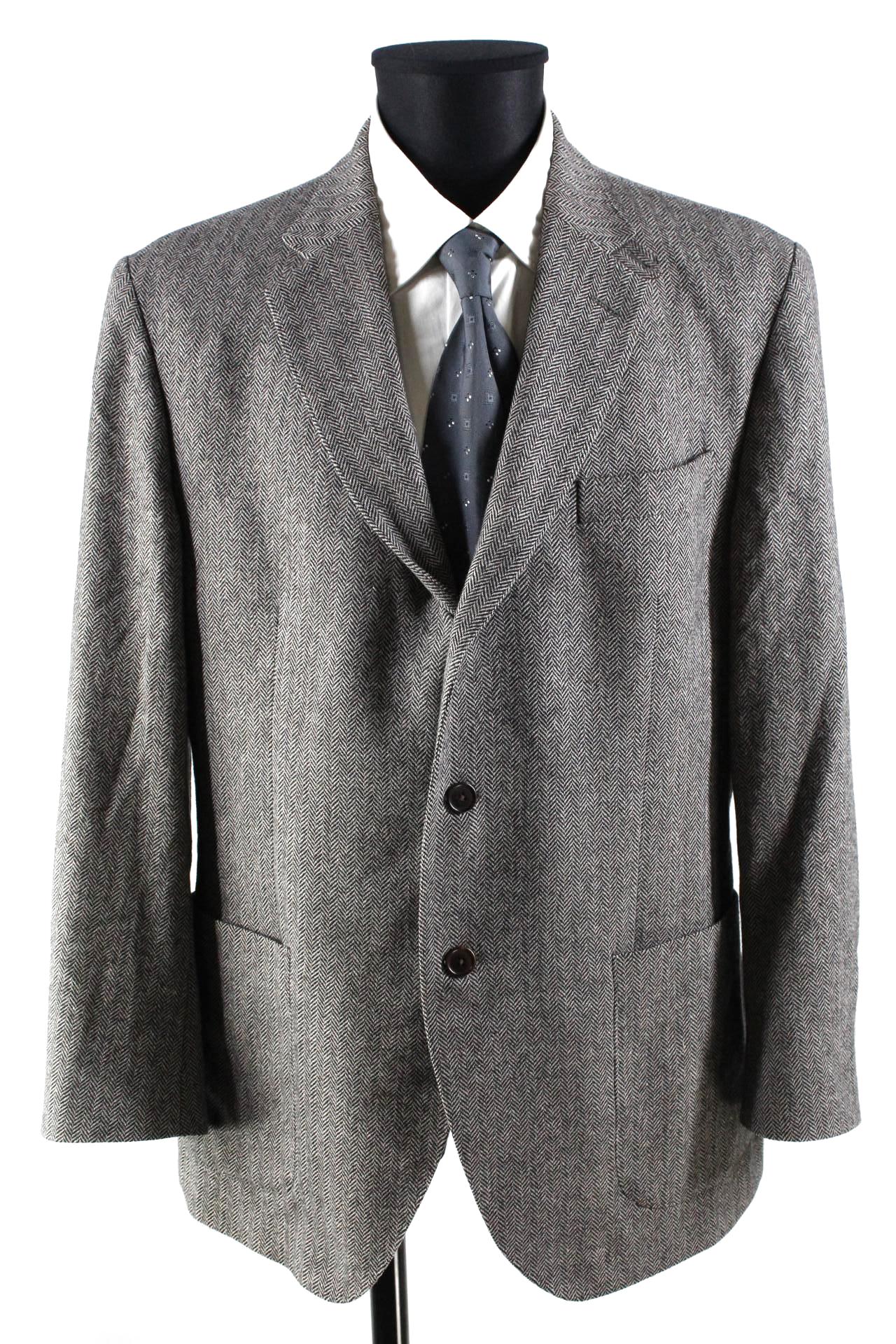 Hackett London Tweed-Sakko braun/schwarz Größe 44R