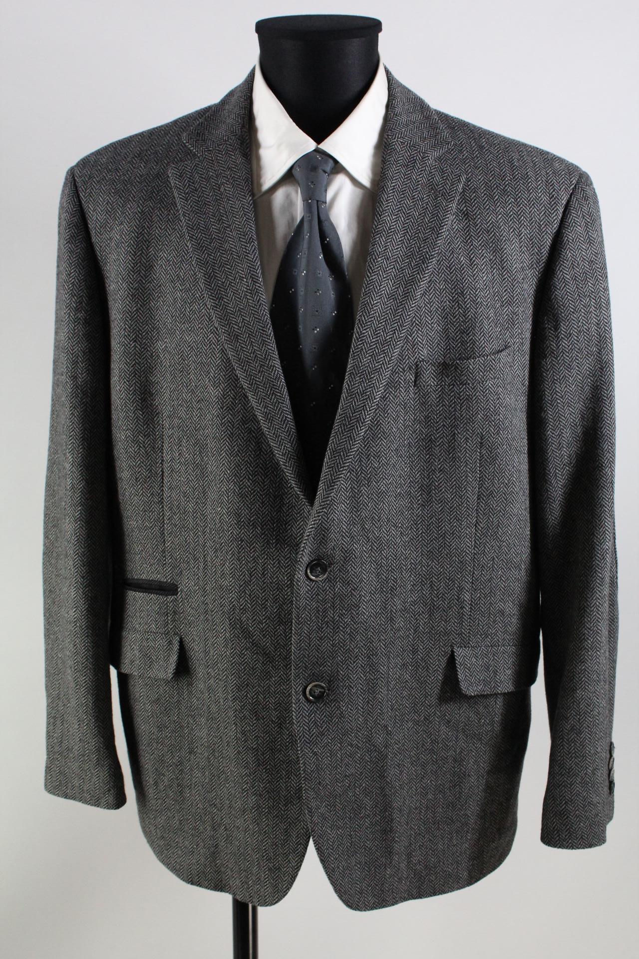 Stns Tweed-Sakko schwarz/grau/weiß Größe 28