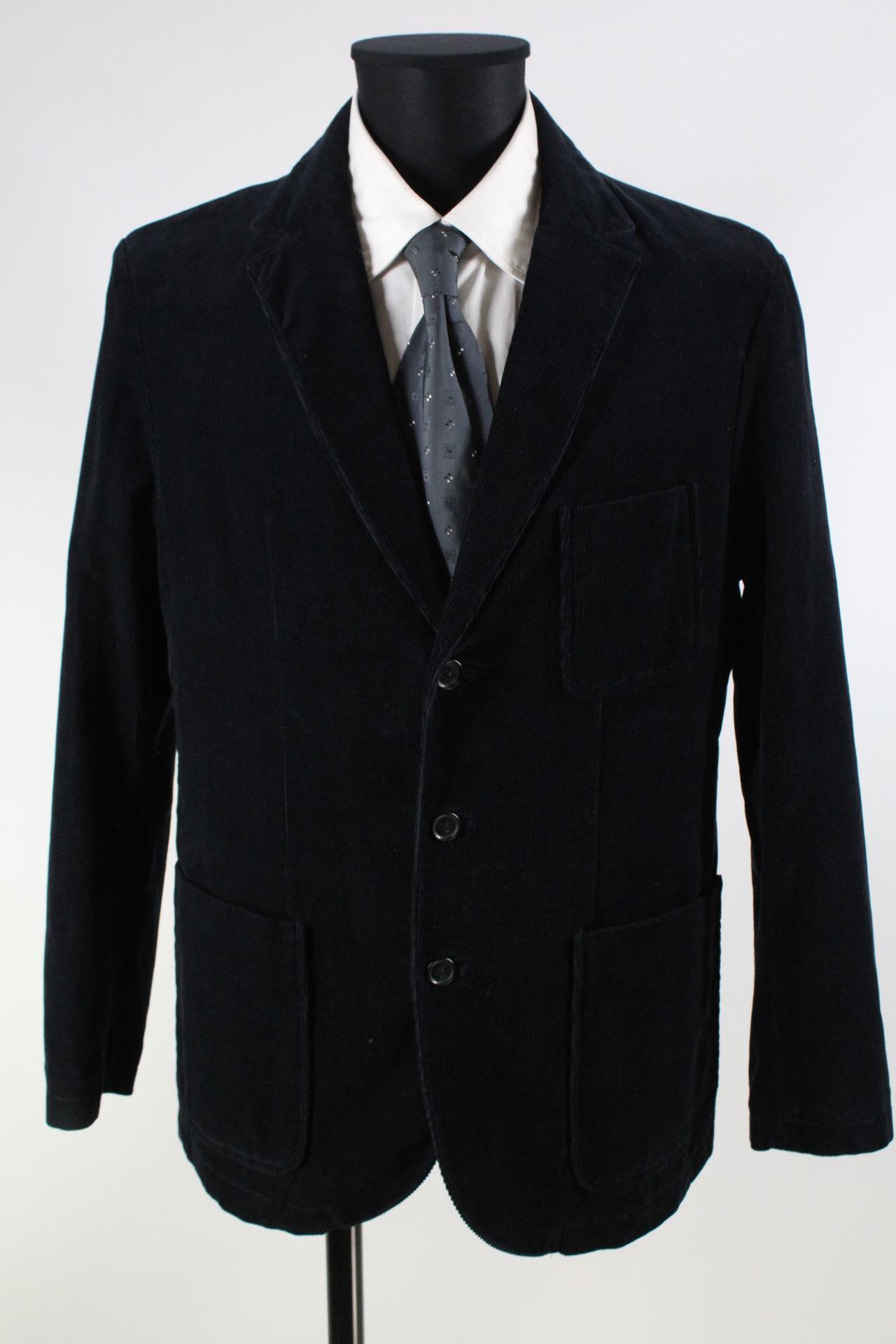 Marc O'Polo Herren-Sakko schwarzblau Größe 48