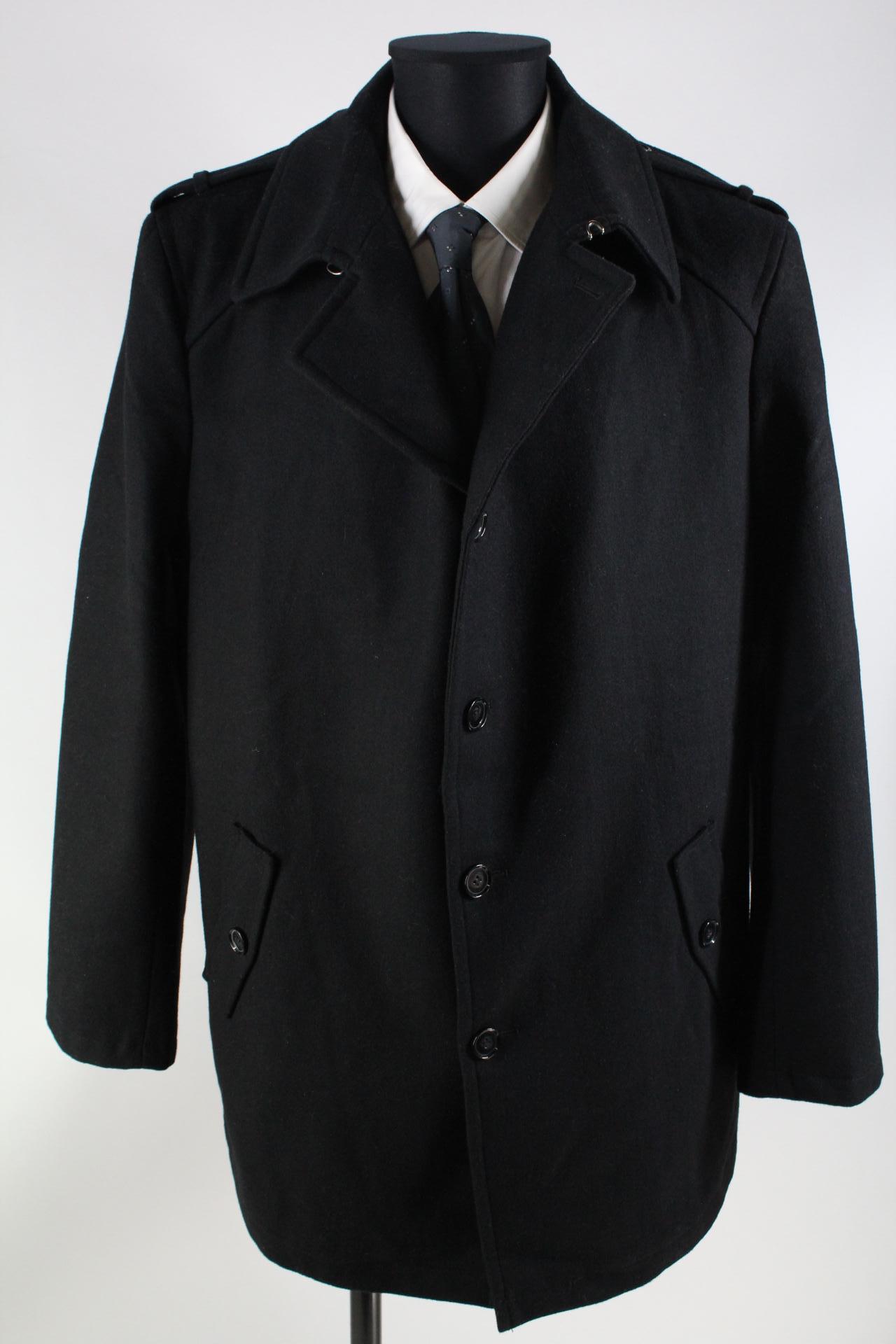 Authentic Herren-Mantel schwarz Größe 56