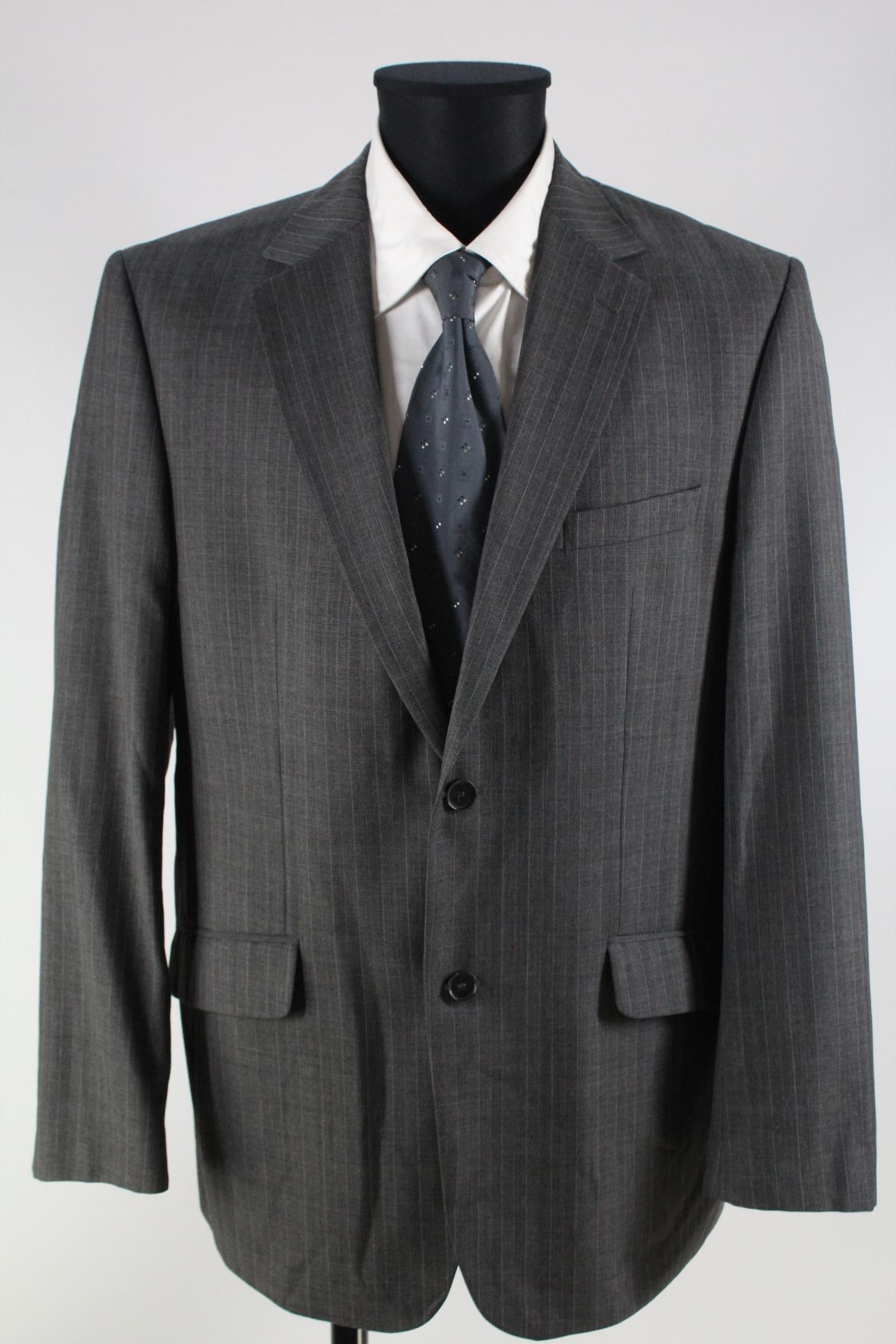 Esprit Herren-Sakko grau/blau/rosa Größe 52