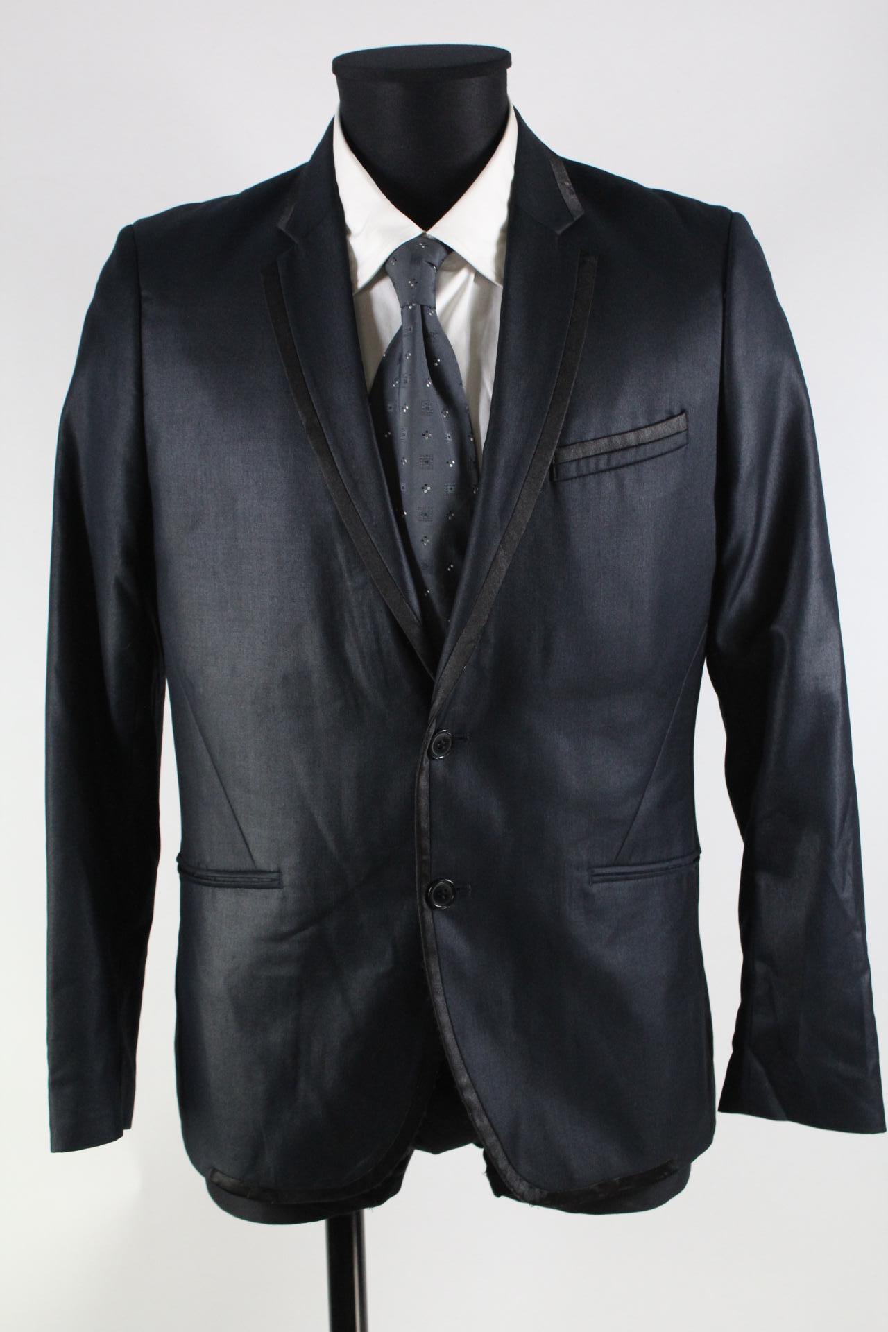 H&M Herren-Sakko blau Größe 48