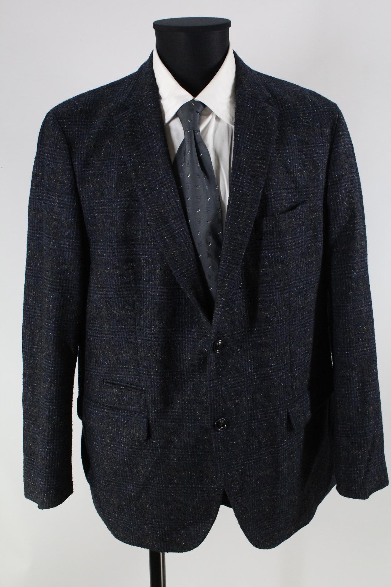 Benvenuto Herren-Sakko blau/schwarz Größe 54