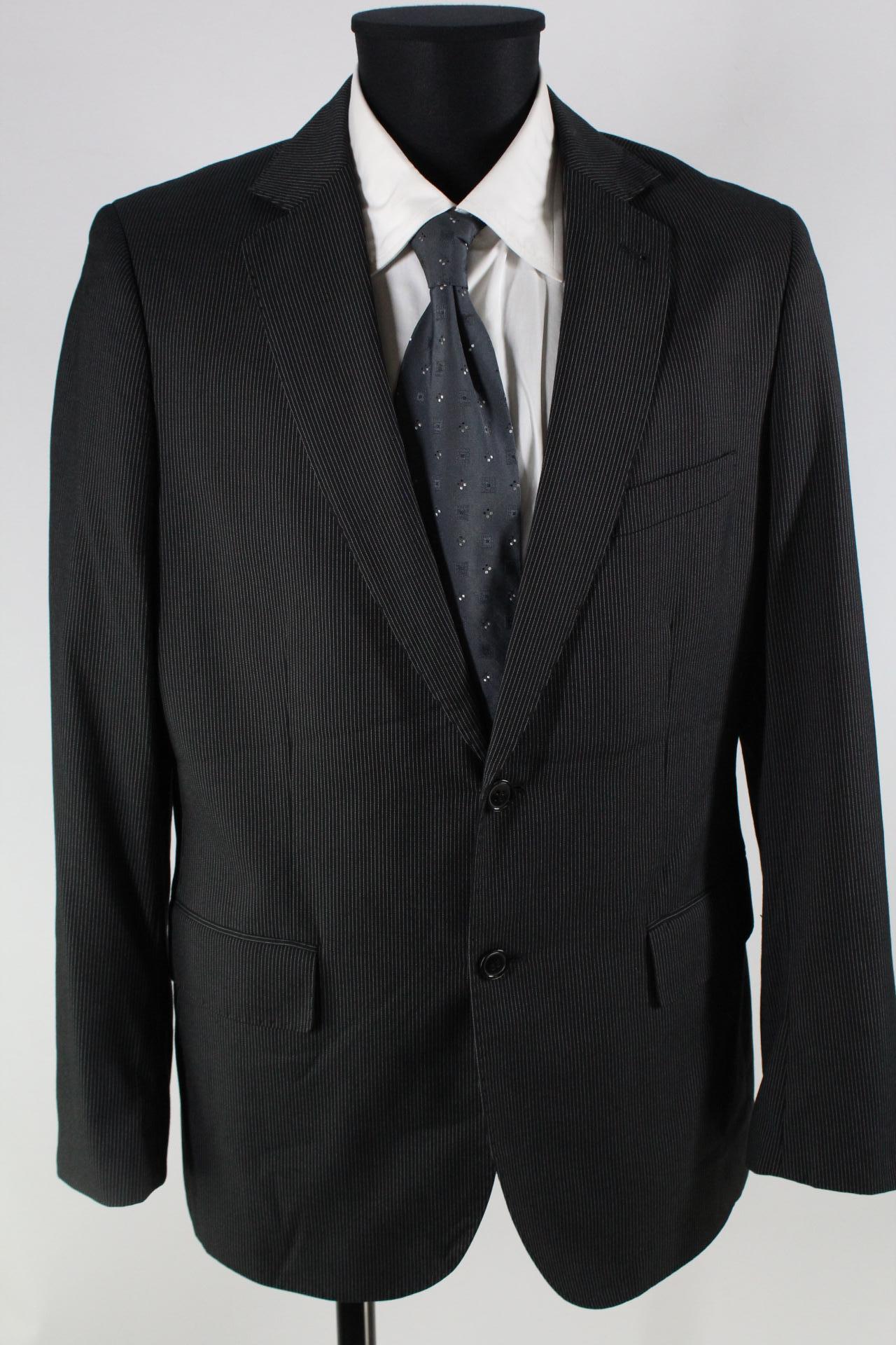 H&M Herren-Sakko schwarz/weiß Größe 52