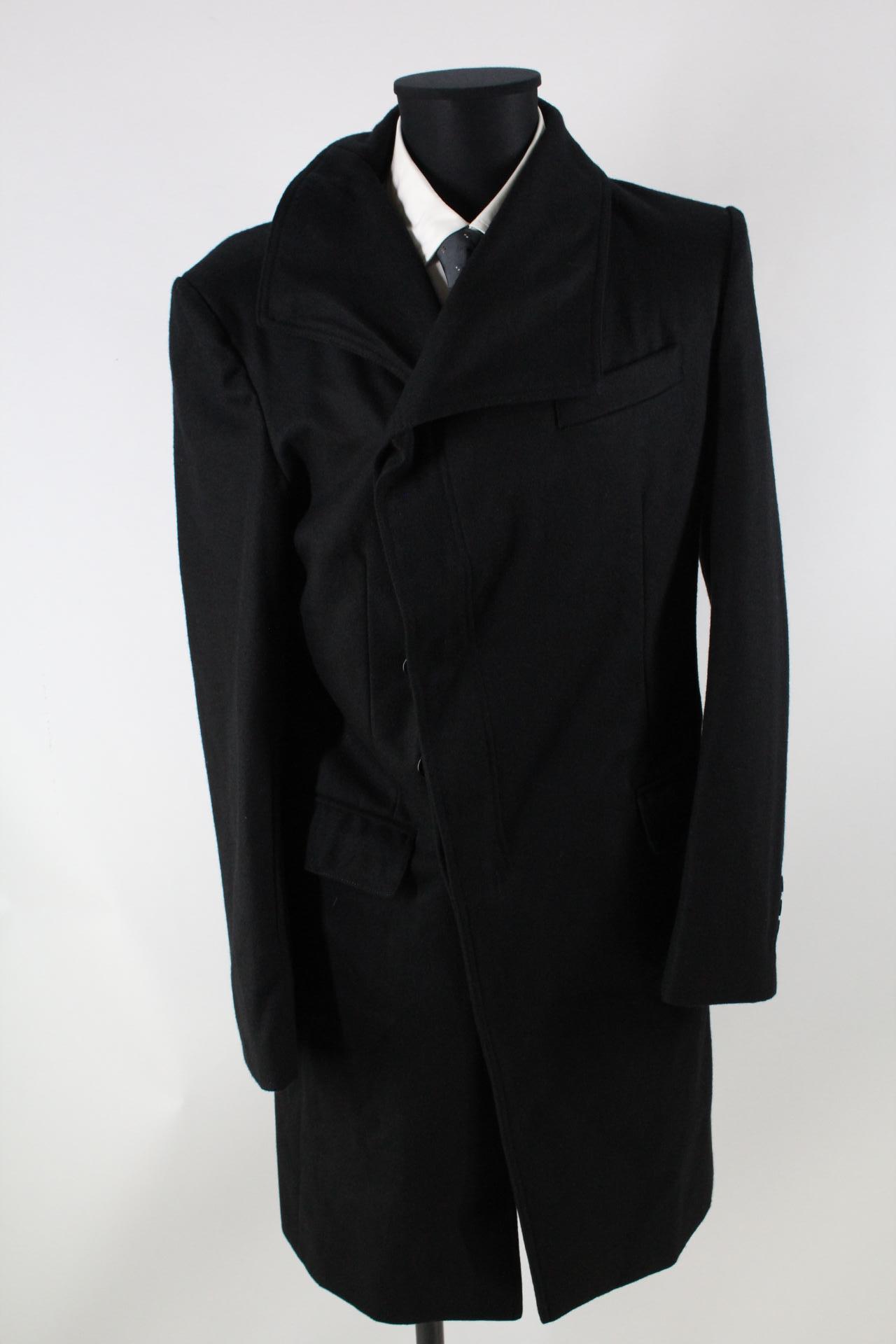 Azoo Herren-Mantel schwarz Größe XL