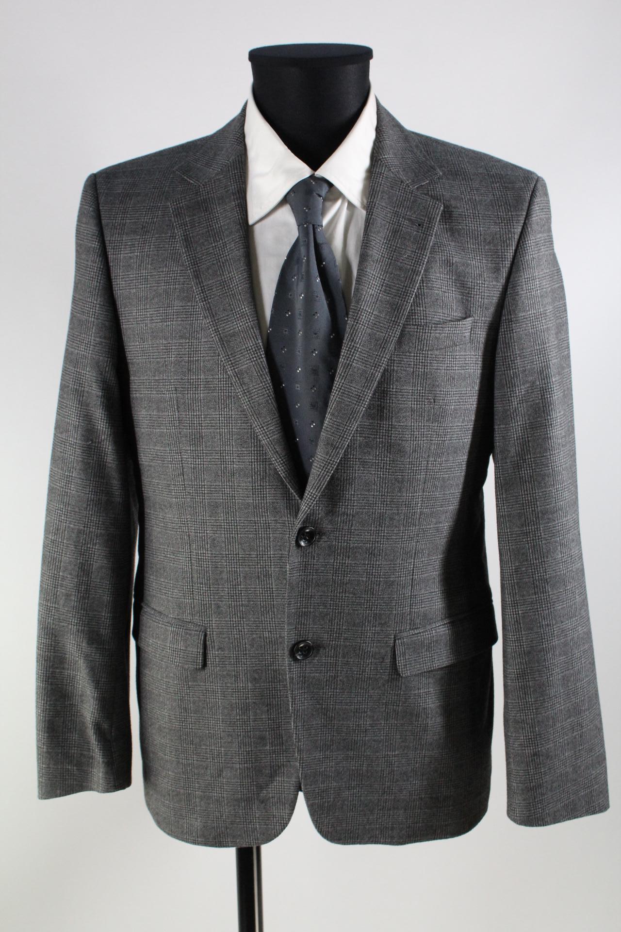 Benvenuto Herren-Sakko grau/schwarz Größe 94