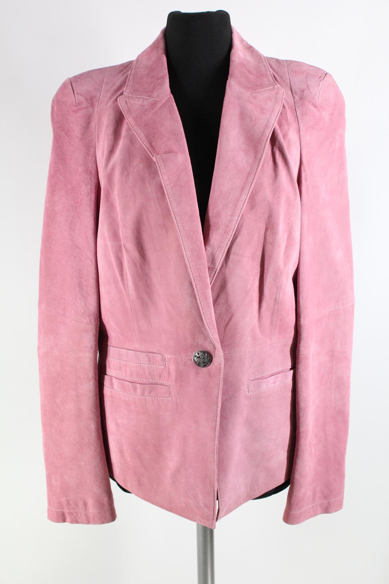 Class International Damen-Lederjacke rosa Größe 42