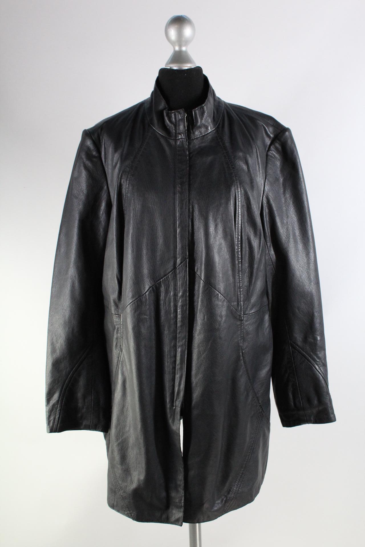 Mainpol Damen-Lederjacke schwarz Größe 42