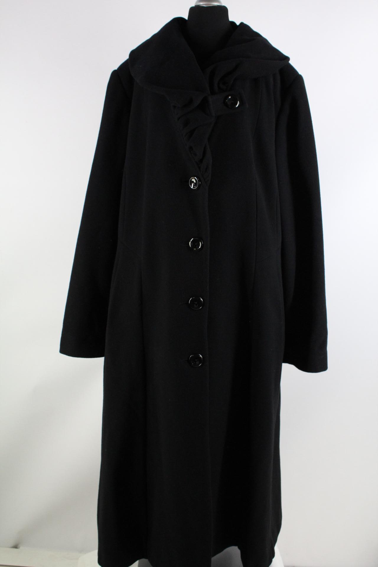 Wega Fashion Damen-Mantel schwarz Größe 46