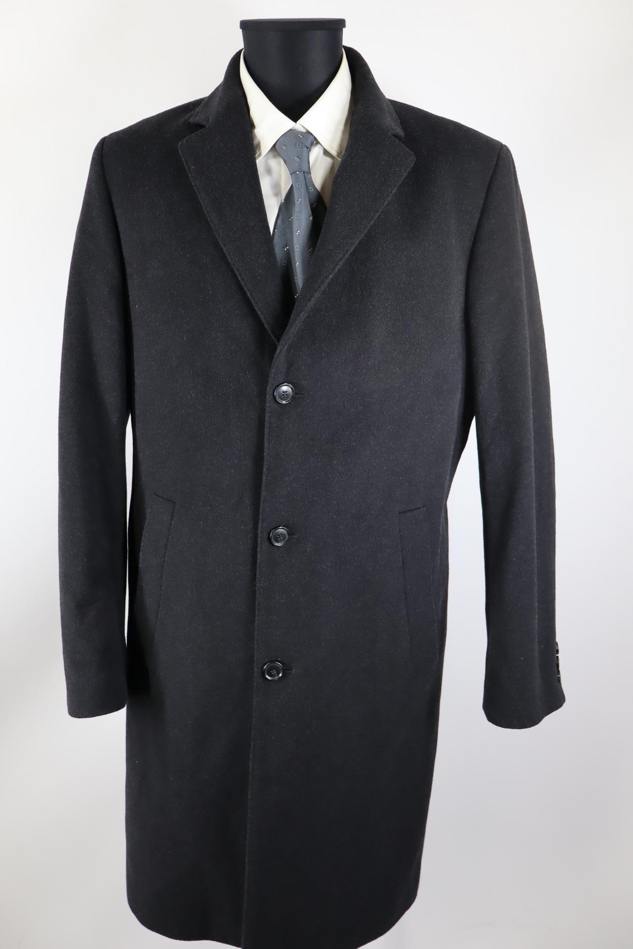 Hugo Boss Herren-Mantel schwarzgrau Größe 98